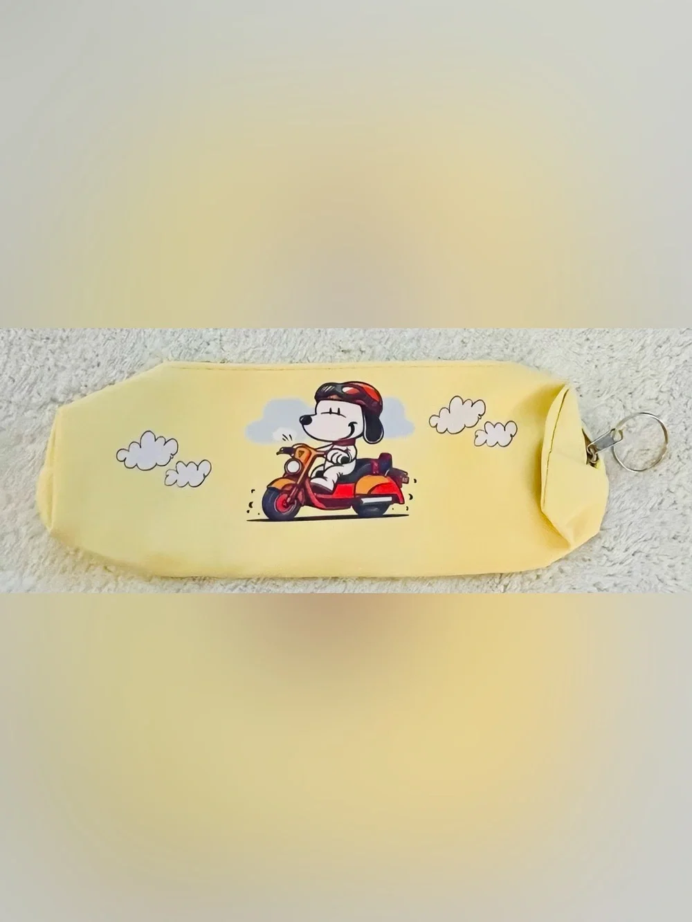 Snoopy Yellow Case with Scooter